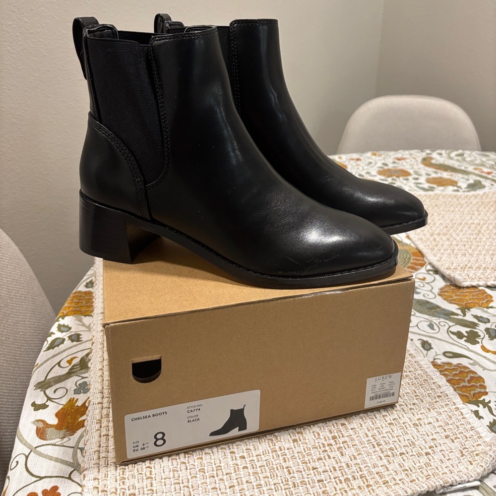 J. Crew Black Ankle Booties